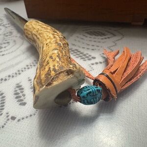 Antler Handle Carving letter opener